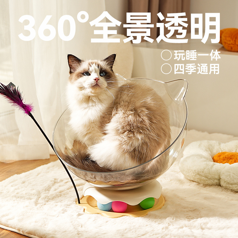萌莳咕猫窝太空舱猫转盘