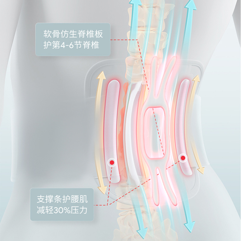 日本无印MUJIE护腰带保暖按摩仪震动热敷腰疼暖腰腰部按摩器加热