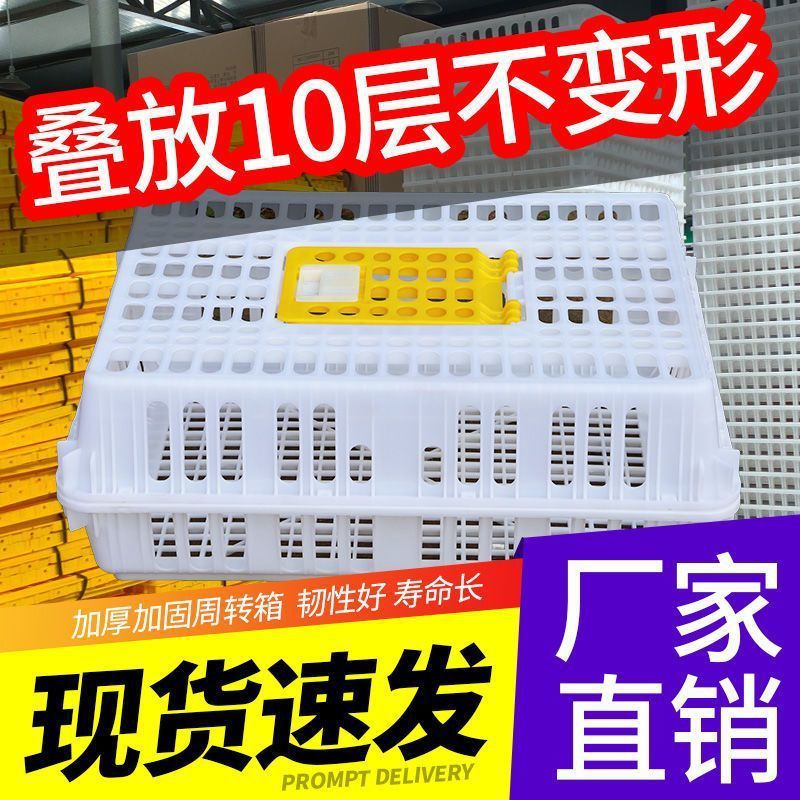 【2077人收藏】鸡笼周转箱塑料家禽运输笼特大号成鸡鸭鹅鸽子笼子