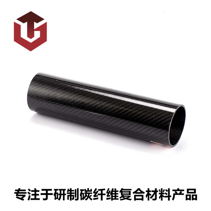 供应大型3k碳纤维卷管 平纹斜纹哑光亮光高强度碳纤维管型材