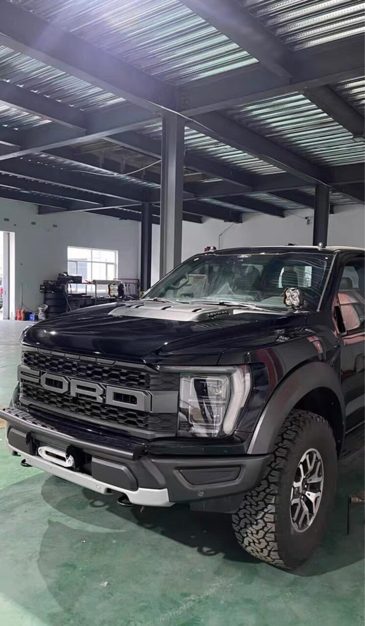 22款猛禽f150专用A柱射灯支架改装猛禽机盖射灯架配件免打孔支架