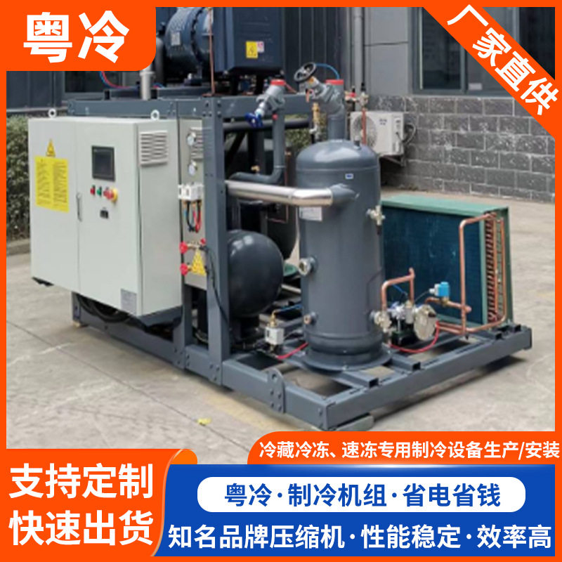 螺杆制冷设备 低温螺杆机组 大型冷库用制冷设备配套 找广东粤冷