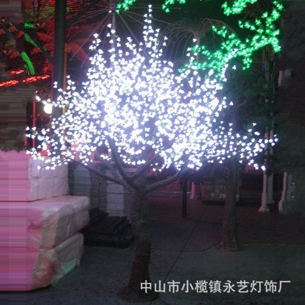 2.5米LED仿真发光树酒店花园庭院装饰花灯树道路广场景观节日灯树