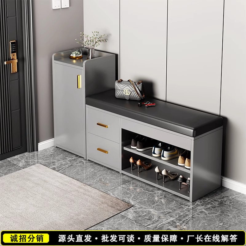 鞋柜门口一体柜轻奢家用入户玄关柜简易客厅柜鞋柜收纳柜一体靠墙