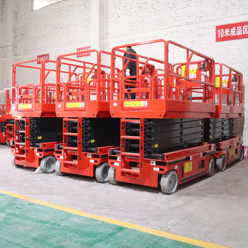 移动升降机12米全自动液压升降平台小型自行走剪叉式高空作业车