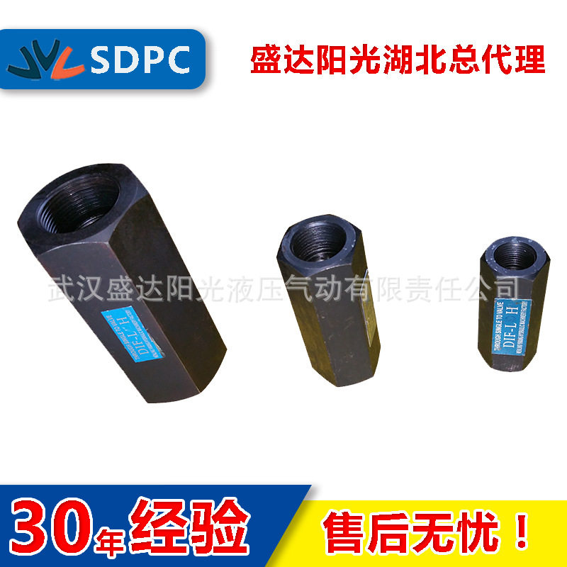 TZLI温岭直通单向阀DIF-L32H液压止回阀DIF-L32K背压阀内螺纹现货