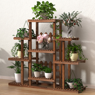 速发花架子客厅落式地多层物木花架室内绿萝盆台花盆植物摆放置实