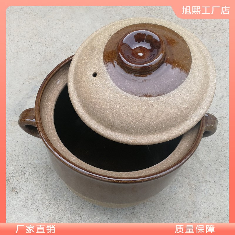 速发手工老式锅砂锅孕妇儿童砂罐煲汤炖罐沙锅沙土熬药炖肉土吊子
