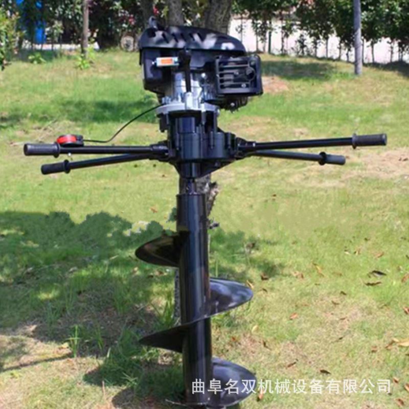 速发桃树梨树种植地钻机械 大马力大棚打桩钻洞机