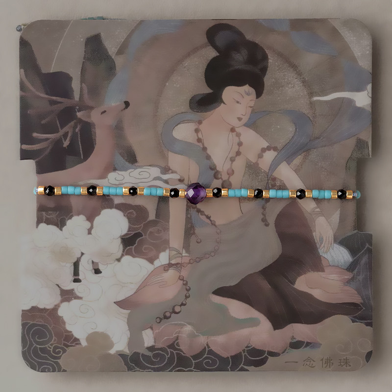 速发新品手链【桃花】简单可爱红纹玉细小珠串手链精致