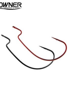 速发欧纳OWER510软B轻4瞬贯曲柄钩超-赤钩/饵软虫钩