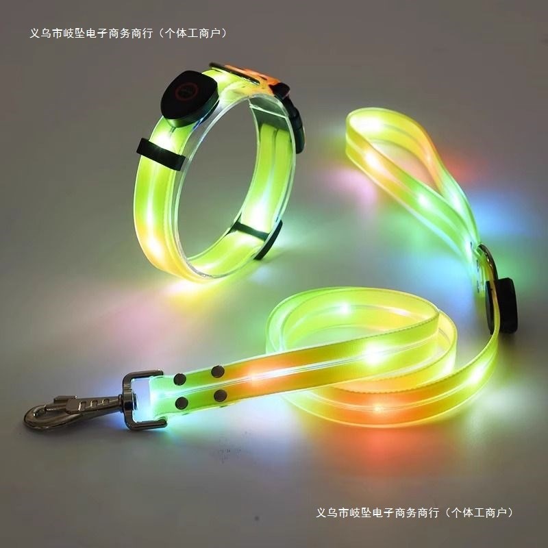 速发发光项圈充电夜间遛狗灯脖圈晚上发光器夜行灯发光