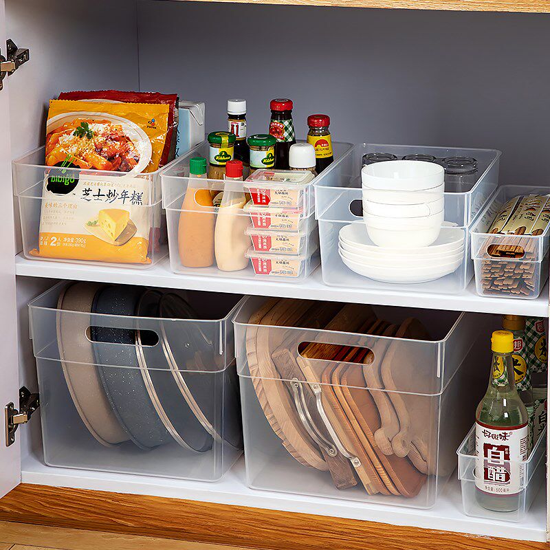 速发厨房锅具收盒纳锅盖架子塑料大号大架量橱柜置物容下水槽储物