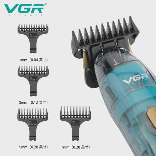 速发VGR61电推子液晶数显透明发廊油头电动剃头理发器电推剪