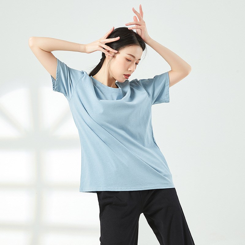 现货速发舞蹈运动T宽松舞蹈练功服爵士舞舞上衣夏