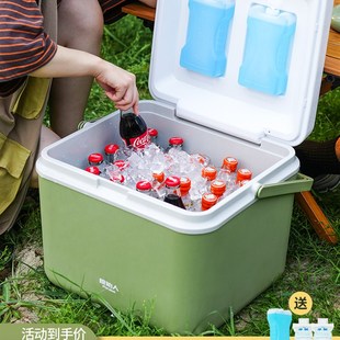 速发原始桶露温箱冰块冷藏户外保营车载冰人商用保冷箱摆摊便携小