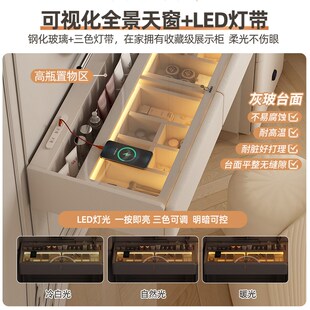 小客厅化妆收纳桌包安装不带镜子的梳妆台单身公寓民宿化妆台无镜