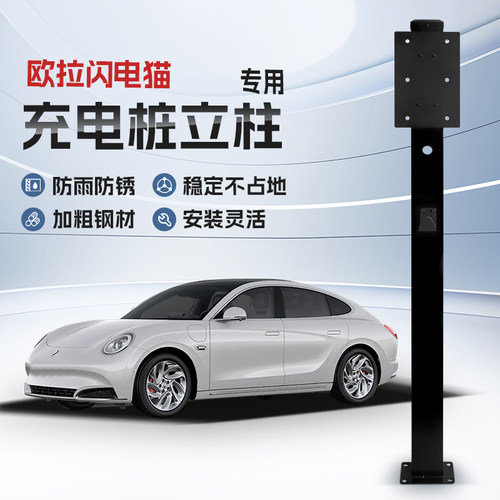 【镀锌】长城欧拉闪电猫专用充电桩立柱支架保护箱新能源汽车户外