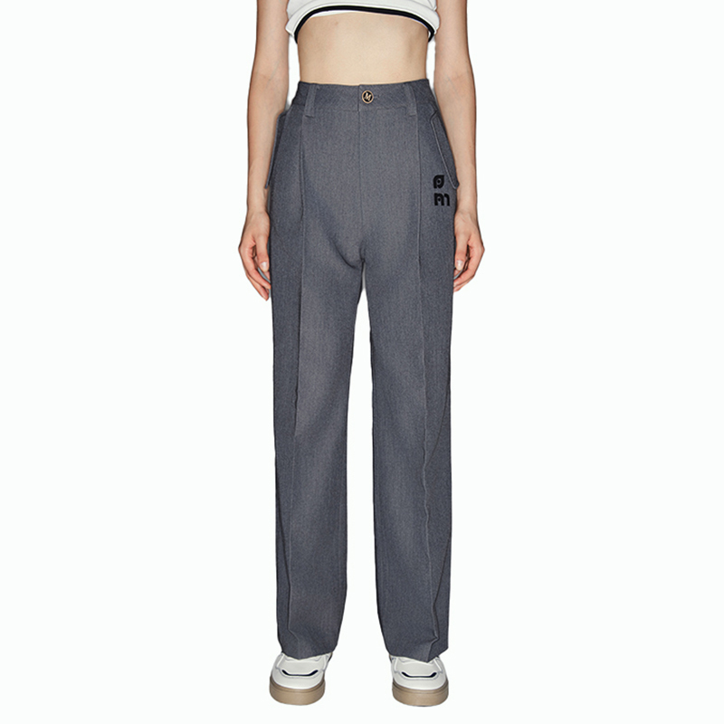 ANDREAMARTIN阔腿高腰西装裤