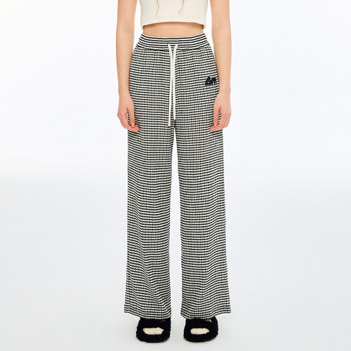 ANDREAMARTIN经典格子休闲长裤