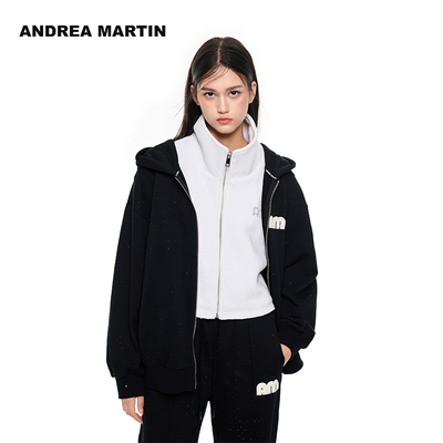 【苏晓彤同款】ANDREA MARTIN秋冬新款可拆卸两件休闲外套