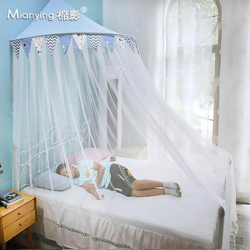 蚊帐吊顶圆顶1.5m/1.8米床1.35床围栏加密厚双人免安装男孩家用,床上用品,蚊帐,淘宝优惠券,粉丝福利购,淘宝优惠卷