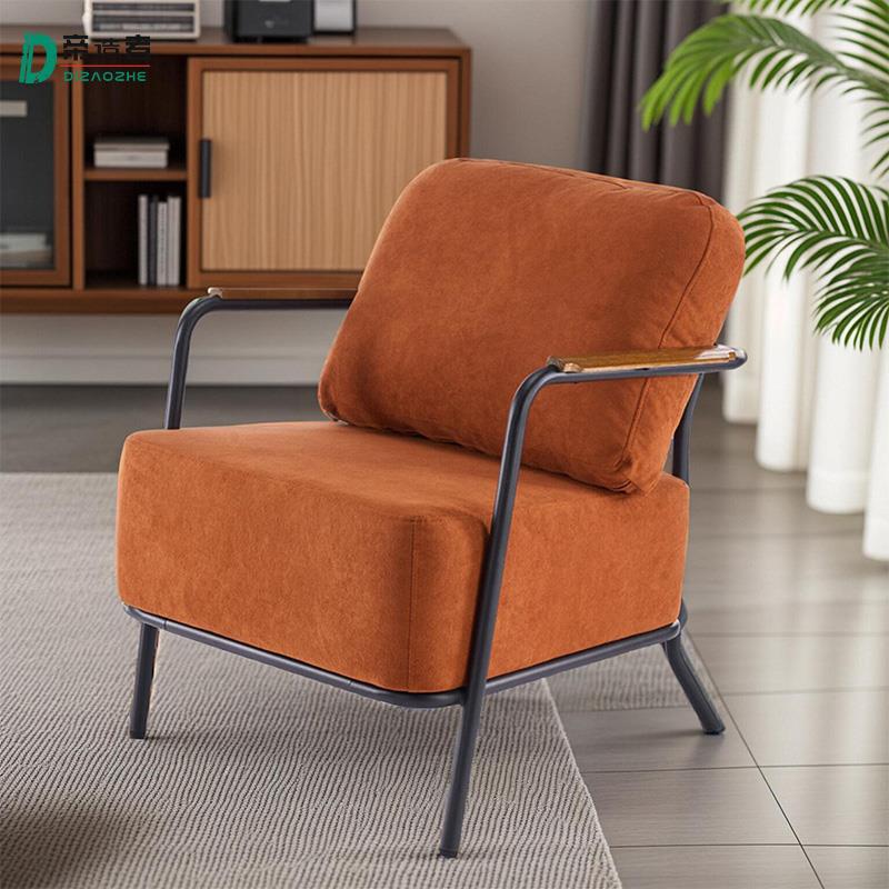 卧室小沙发单双人咖啡店4s店客厅小户型布艺懒人沙发阳台休闲椅子