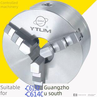 广州车床三爪卡盘 C6140A标配 扳手正反爪 南方C6132D环球卡盘