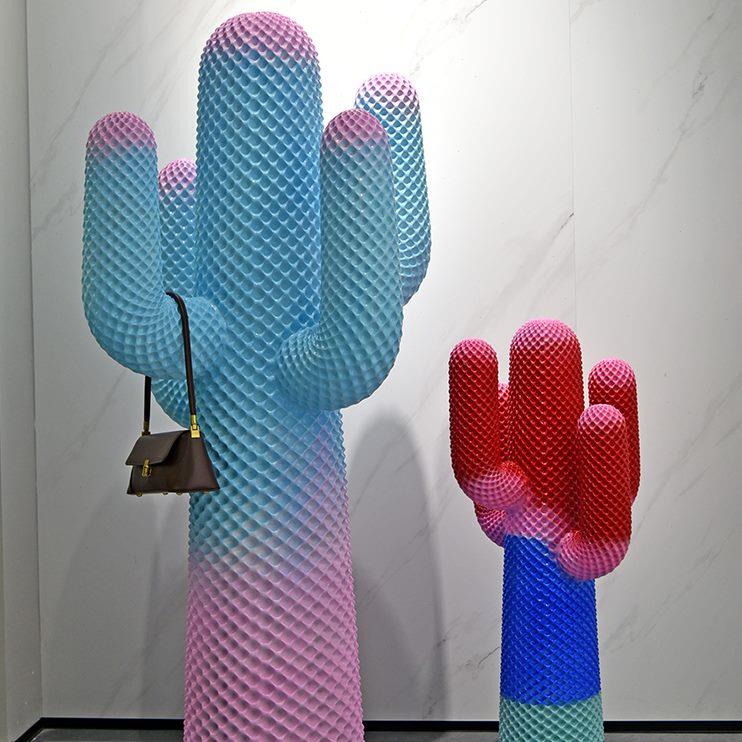 店铺客厅饰软装落地仙人掌衣架雕塑潮流大摆件家居网红商场