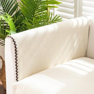 棉麻沙发垫四季庭院简约现代防滑布艺亚麻新中式实木轻奢风坐垫子