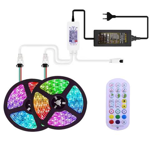 2811交响乐灯条集Led智能手机蓝牙应用程序音乐24键控制器流水全