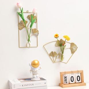 墙上面装饰品花器墙壁沙发电视背景挂件餐厅卧室房间铁艺轻奢创意