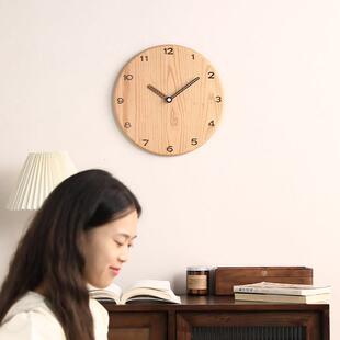 胡桃木钟CJY-GSR4表挂钟客时钟2挂实木墙025新款简约厅大气高级感