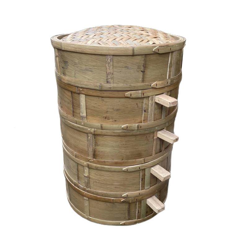 深楠竹大蒸笼笼加楠格竹蒸家蒸用竹子竹制小笼包蒸YXV锅笼屉包子