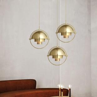 现代简约轻奢创意室旋转厅吊灯9008 D17欧酒店餐客厅卧床头金北色