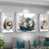 轻奢高级感沙发背景墙装 象款 饰画客厅抽挂新三联组XZYP602合壁画