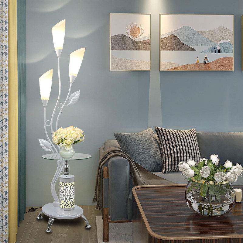 灯欧落99402地客厅北设计感智能后现代网红卧头室床灯创意立式茶