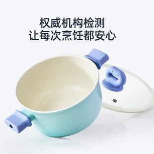 陶瓷汤锅双家锅用加厚耳不粘锅汤蒸煮炖锅燃煲气电磁炉专用