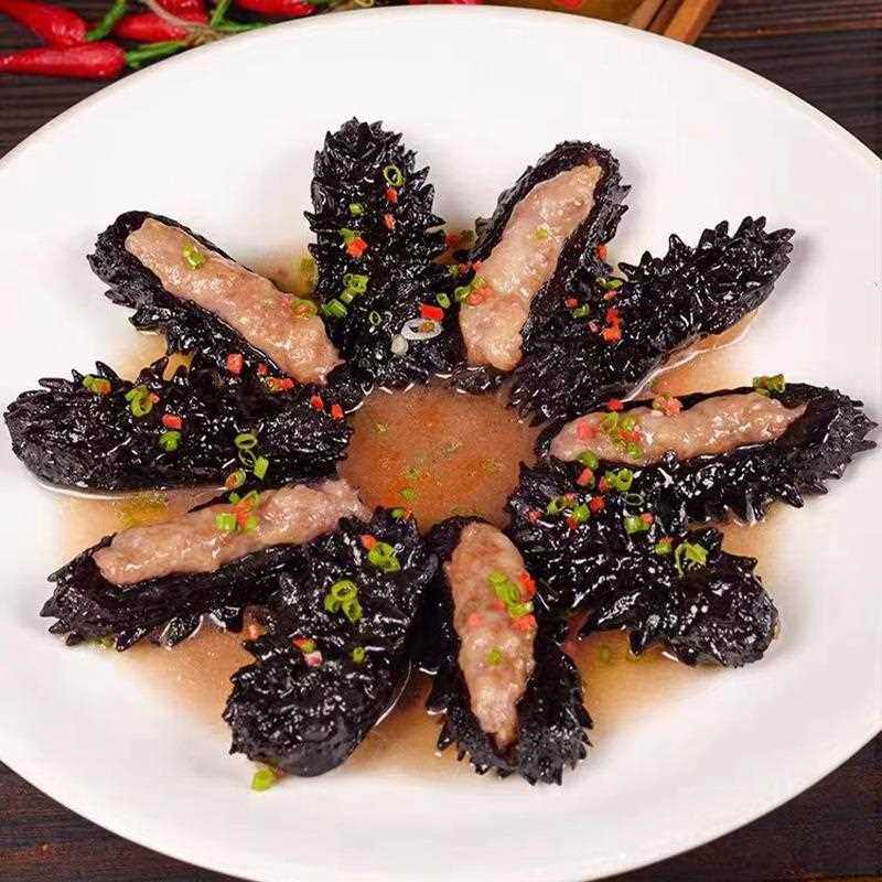 海参塞肉500g酒店特色半成品菜素食方便菜商用食材私房预制菜干货