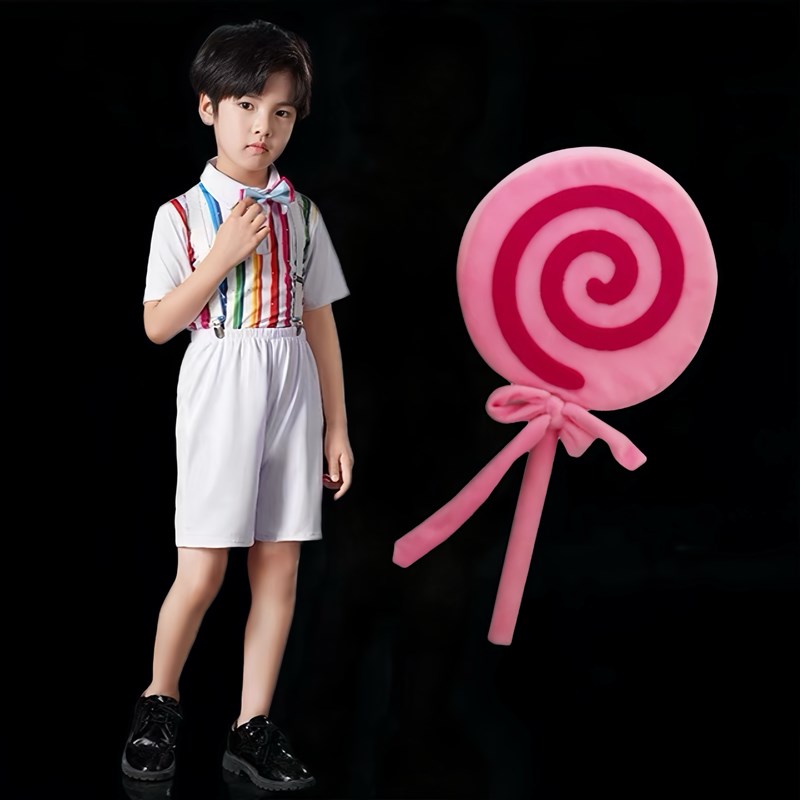 热销棒棒糖儿童演出服粉t色可爱蓬蓬裙子幼儿园公主裙表演舞蹈服