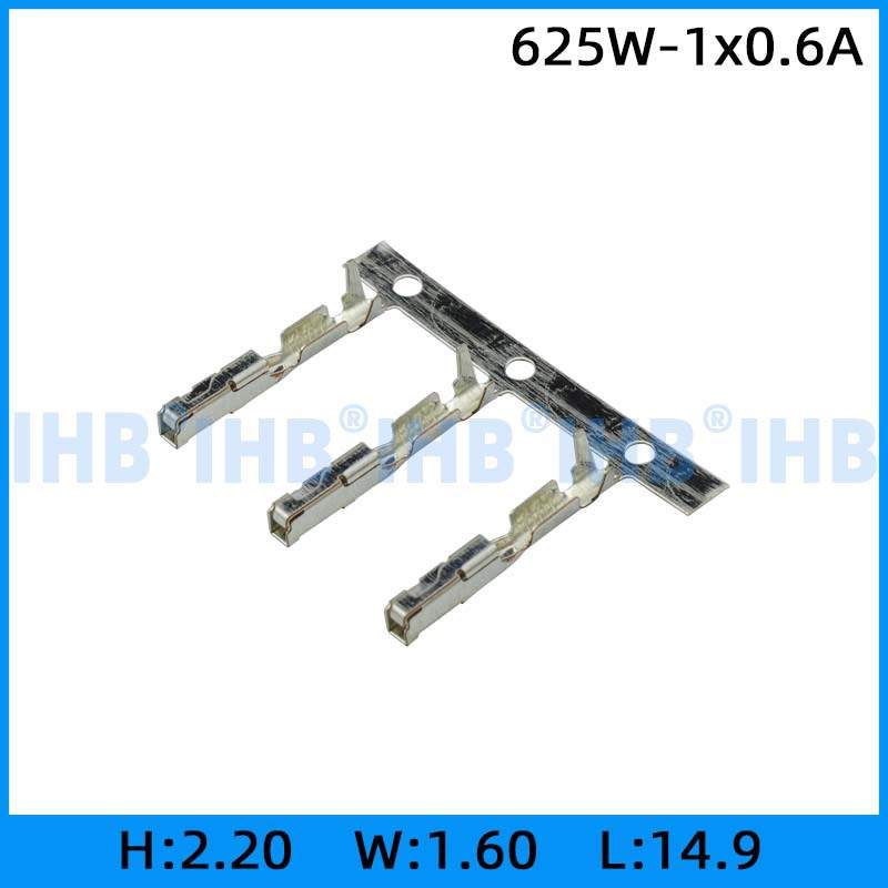 625w-1x0.6A 连接器插簧 插片 镀锡对插公母 连绕端子 接线端子