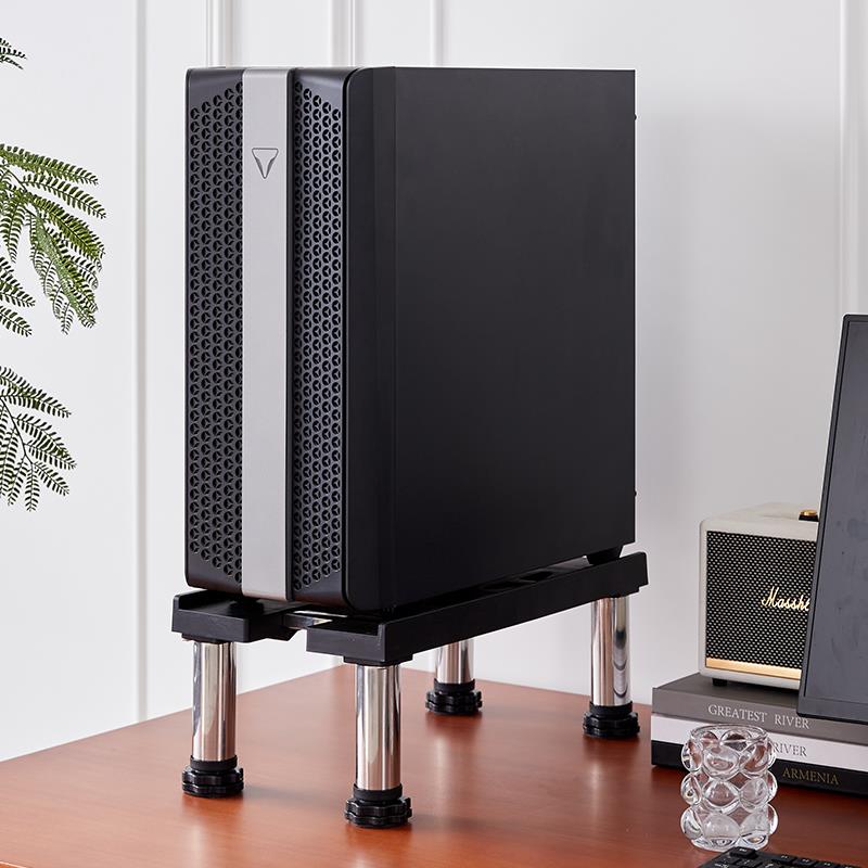 电脑主机托架台式机箱底座置物架加高托盘支架移动万向轮垫高脚架