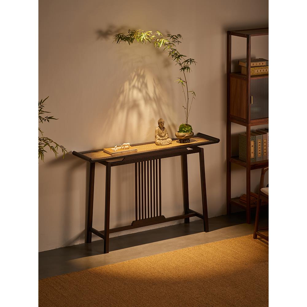 新中式玄关桌子靠墙窄条桌边几条案端景台仿古简约长案走廊柜香案