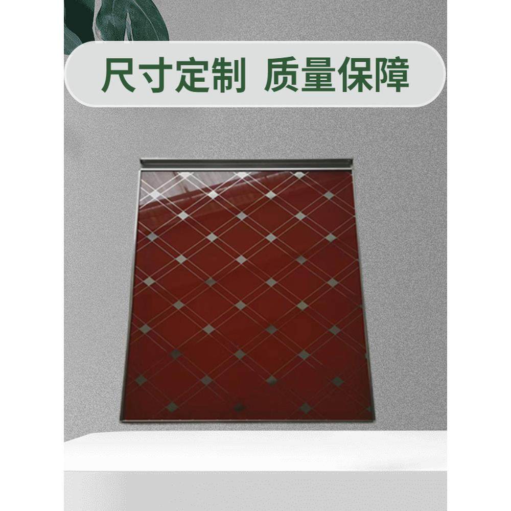 橱柜门量尺定做晶钢门定制钢化玻璃橱柜门整体橱柜门板厨房灶台门