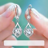 银耳环9999纯银女正品 百搭妈妈耳饰耳坠 时尚 高级感2025新款 潮爆款