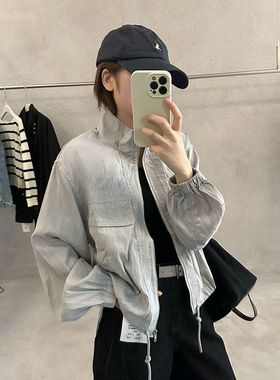 【MMC DITION】立领外套女装2026春季新款韩系高级感刺绣短款夹克