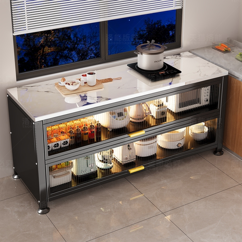 【厨房柜】岩板置物架厨房切菜桌