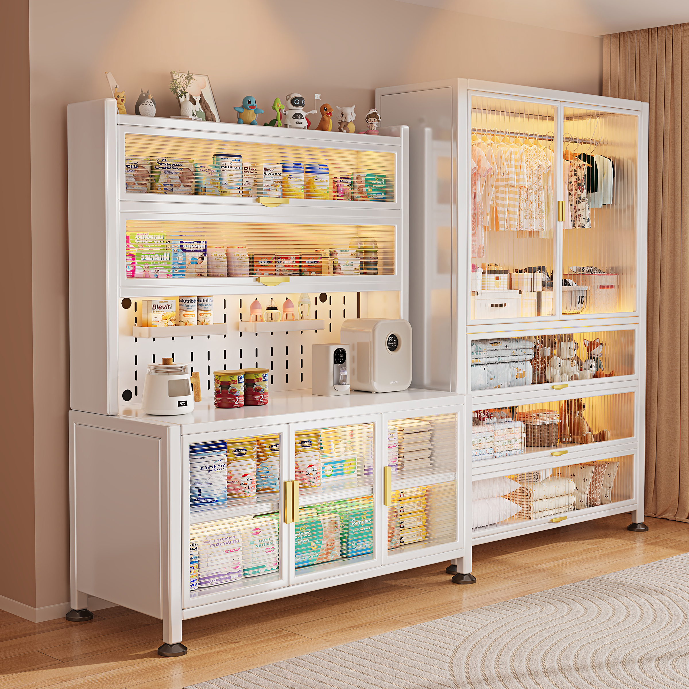 婴儿喂养台玩具收纳柜儿童婴儿用品置物架落地多层多功能绘本架子,住宅家具,儿童储物架/收纳架,淘宝优惠券,粉丝福利购,淘宝优惠卷