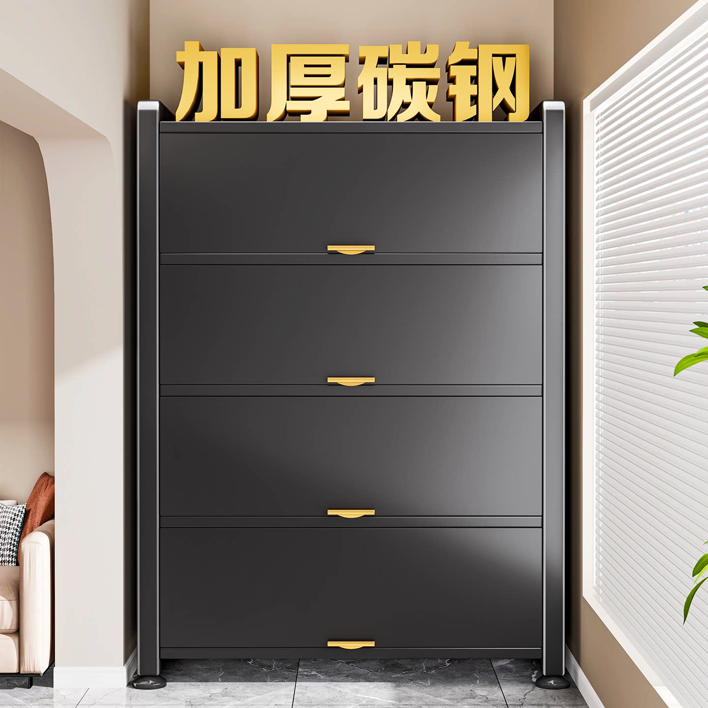 【热销周榜1！加厚加粗】收纳柜图片