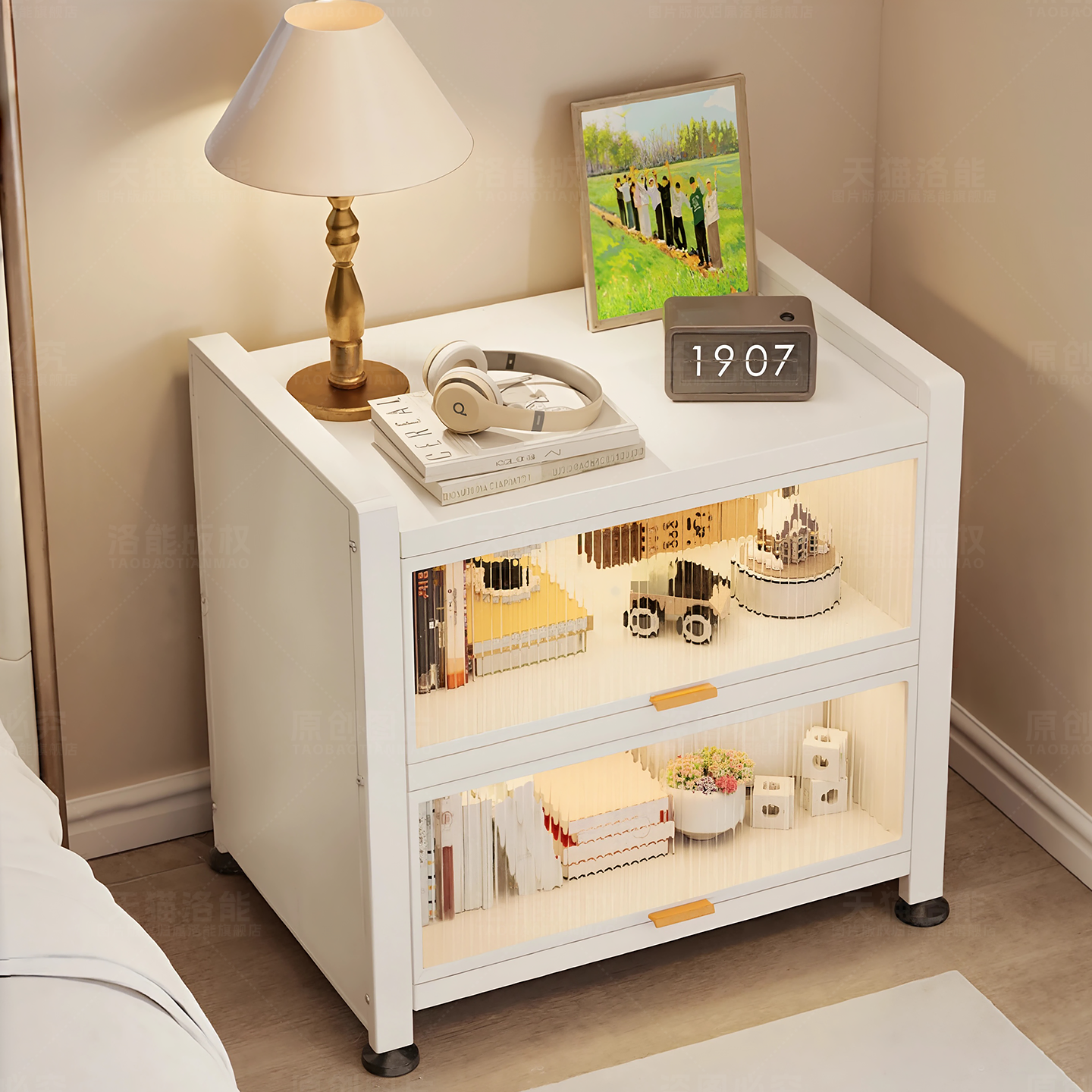 床头柜家用卧室可移动高端设计师现代简约代替置物柜2025新款轻奢